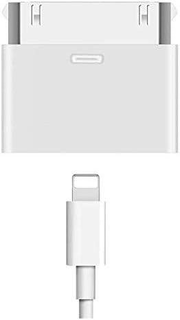 Adaptador de 30 pines a Lightning, macho a hembra, sin audio, convertidor de carga y sincronización, para estaciones de acoplamiento de 30 pines y iPhone 4/4s/iPad/iPod Touch