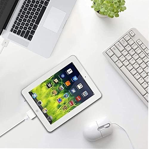 Adaptador de 30 pines a Lightning, macho a hembra, sin audio, convertidor de carga y sincronización, para estaciones de acoplamiento de 30 pines y iPhone 4/4s/iPad/iPod Touch