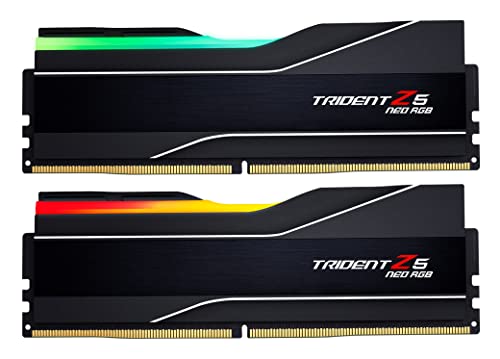 32GB G Skill DDR5 Trident Z5 Neo RGB 6000MHz CL30 1 35V Dual Channel Kit  2X 16GB  Black