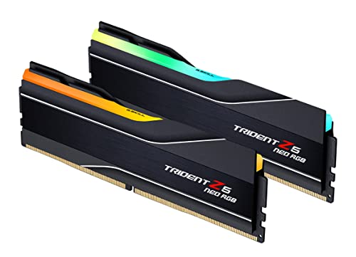 32GB G Skill DDR5 Trident Z5 Neo RGB 6000MHz CL30 1 35V Dual Channel Kit  2X 16GB  Black