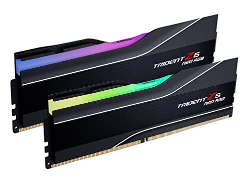 32GB G Skill DDR5 Trident Z5 Neo RGB 6000MHz CL30 1 35V Dual Channel Kit  2X 16GB  Black