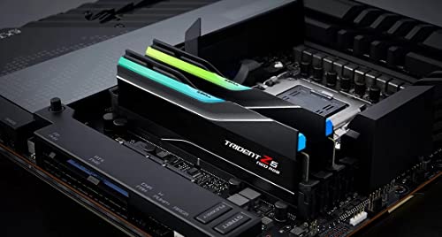 32GB G Skill DDR5 Trident Z5 Neo RGB 6000MHz CL30 1 35V Dual Channel Kit  2X 16GB  Black
