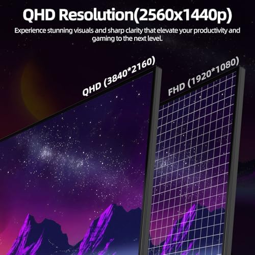 Monitor de juegos UHD de 32 pulgadas 4K, 60Hz (3840 X 2160) Monitor de computadora, HDR400, DCI-P3 86%, 100% sRGB, cuidado de los ojos, FreeSync, HDMI, puerto Dp y altavoz incorporado