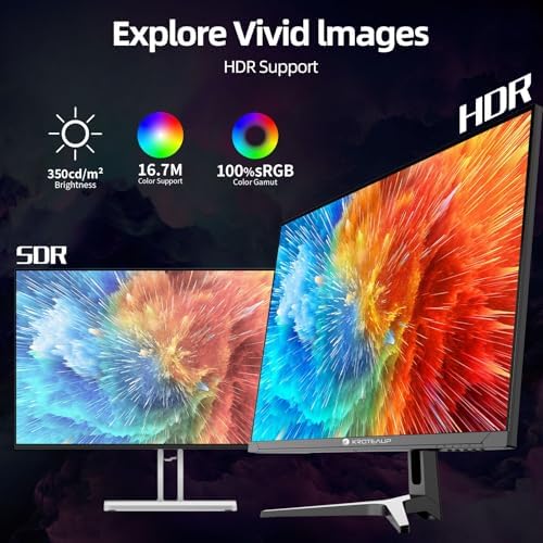 Monitor de juegos UHD de 32 pulgadas 4K, 60Hz (3840 X 2160) Monitor de computadora, HDR400, DCI-P3 86%, 100% sRGB, cuidado de los ojos, FreeSync, HDMI, puerto Dp y altavoz incorporado