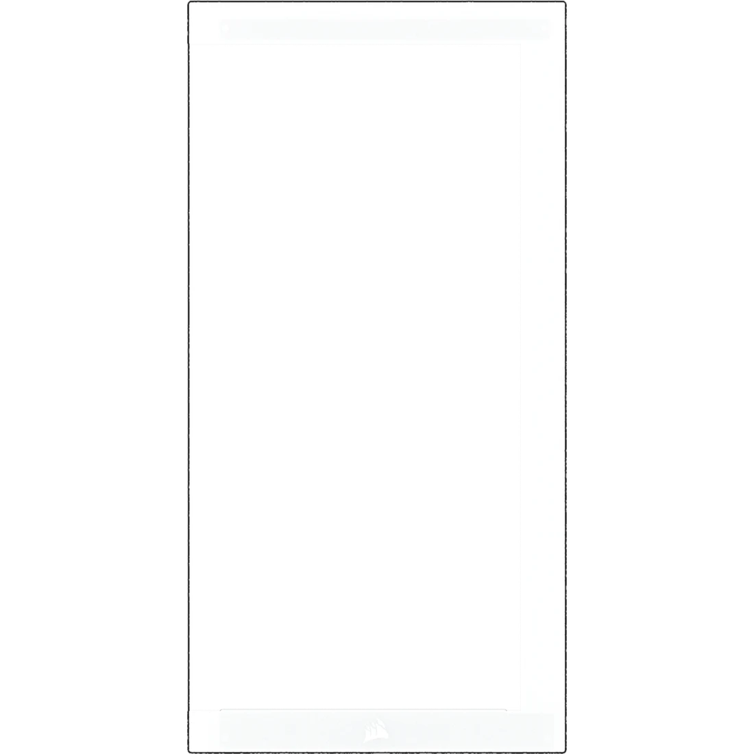 3500X Replacement Front Glass Panel, Black