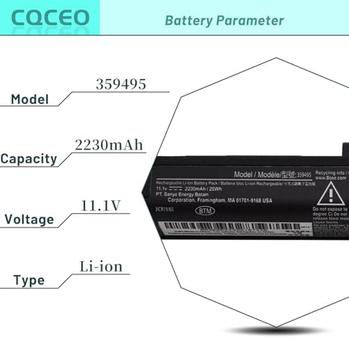 359495 359498 Reemplazo de batería para Bose SoundLink III 330107 330107A 330105 330105A 0330107 0330105 Soundlink 2 3 Soundlink Bluetooth Altavoz móvil II III 404600 4048000 4048000 4049 00 414255