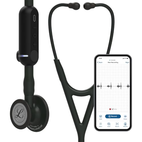 3M Littmann CORE Digital Stethoscope  Our Most Advanced Stethoscope Yet  Up To 40x Amplification  Active Noise Cancellation  In App Sound Wave Visualization  Black Finish Chestpiece  8480