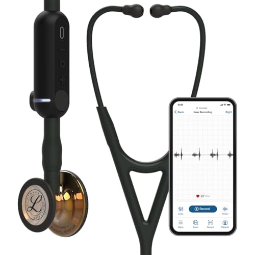 3M Littmann CORE Digital Stethoscope  Our Most Advanced Stethoscope Yet  Up To 40x Amplification  Active Noise Cancellation  In App Sound Wave Visualization  Black Finish Chestpiece  8480