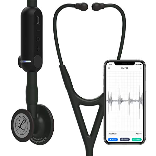 3M Littmann CORE Digital Stethoscope  Our Most Advanced Stethoscope Yet  Up To 40x Amplification  Active Noise Cancellation  In App Sound Wave Visualization  Black Finish Chestpiece  8480