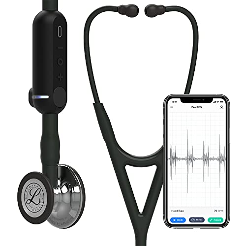 3M Littmann CORE Digital Stethoscope  Our Most Advanced Stethoscope Yet  Up To 40x Amplification  Active Noise Cancellation  In App Sound Wave Visualization  Black Finish Chestpiece  8480