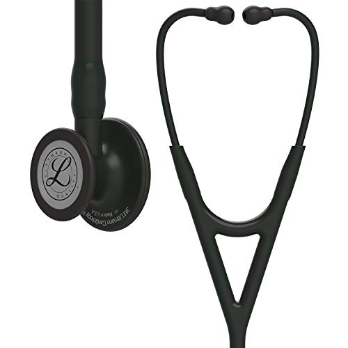 3M Littmann Cardiology IV Diagnostic Stethoscope  6163  More Than 2X as Loud  Weighs Less  Stainless Steel Black Finish Chestpiece  27 Black Tube  Stem  and Headset