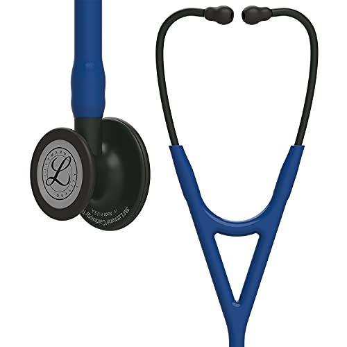 3M Littmann Cardiology IV Diagnostic Stethoscope  6163  More Than 2X as Loud  Weighs Less  Stainless Steel Black Finish Chestpiece  27 Black Tube  Stem  and Headset