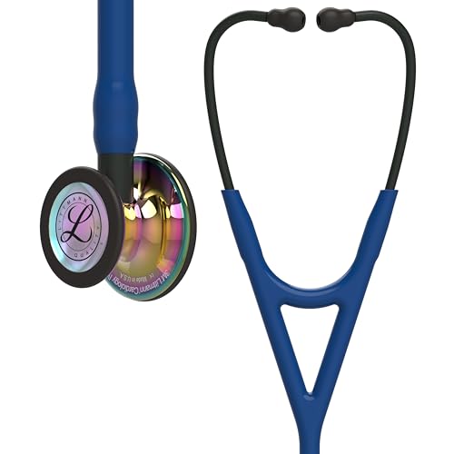 3M Littmann Cardiology IV Diagnostic Stethoscope  6163  More Than 2X as Loud  Weighs Less  Stainless Steel Black Finish Chestpiece  27 Black Tube  Stem  and Headset