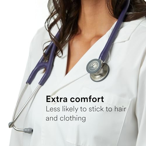 3M Littmann Cardiology IV Diagnostic Stethoscope  6163  More Than 2X as Loud  Weighs Less  Stainless Steel Black Finish Chestpiece  27 Black Tube  Stem  and Headset