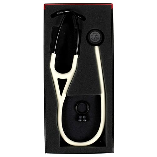 3M Littmann Cardiology IV Diagnostic Stethoscope  6163  More Than 2X as Loud  Weighs Less  Stainless Steel Black Finish Chestpiece  27 Black Tube  Stem  and Headset