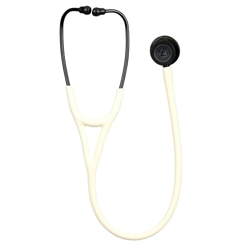 3M Littmann Cardiology IV Diagnostic Stethoscope  6163  More Than 2X as Loud  Weighs Less  Stainless Steel Black Finish Chestpiece  27 Black Tube  Stem  and Headset