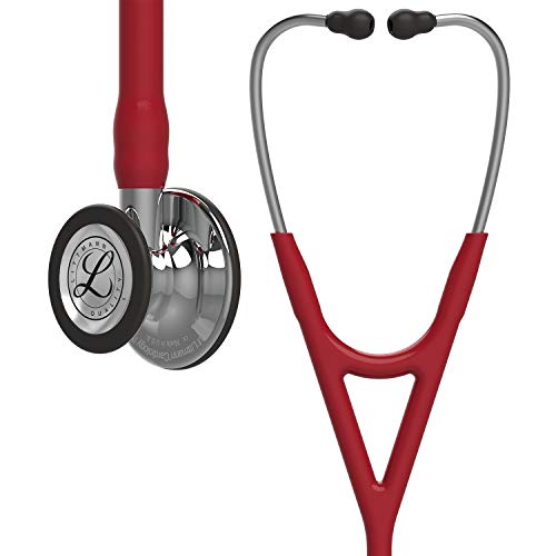 3M Littmann Cardiology IV Diagnostic Stethoscope  6163  More Than 2X as Loud  Weighs Less  Stainless Steel Black Finish Chestpiece  27 Black Tube  Stem  and Headset