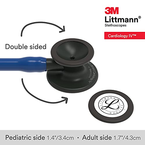 Estetoscopio 3 M Littmann Cardiology IV, standard-finish chestpiece, 27", Azul marino, 1