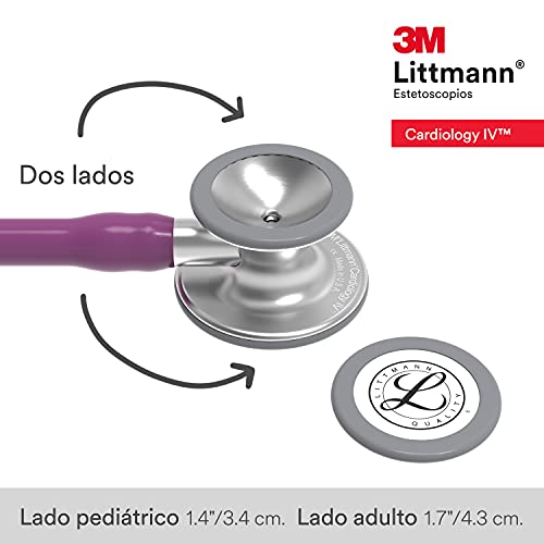 3M Littmann Cardiology IV Diagnostic Stethoscope  6156  More Than 2X as Loud  Weighs Less  Stainless Steel Chestpiece  27 Plum Tube