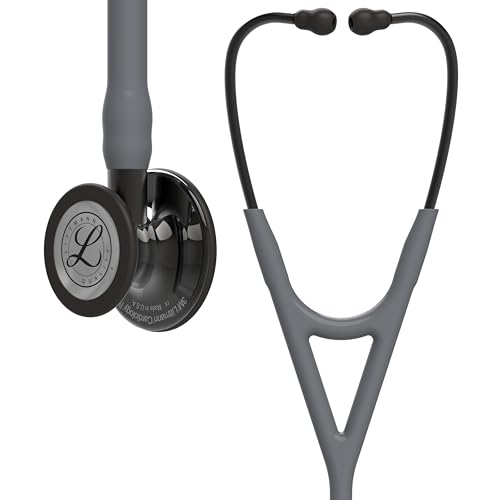 3M Littmann Cardiology IV Diagnostic Stethoscope  6241  More Than 2X as Loud  Weighs Less  Stainless Steel High Polish Rainbow Finish Chestpiece  27 Raspberry Tube  Smoke Stem  and Headset