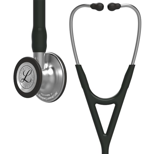 3M Littmann Cardiology IV Diagnostic Stethoscope  6151  More Than 2X as Loud  Weighs Less  Stainless Steel Chestpiece  22  Shorter Length  Black Tube
