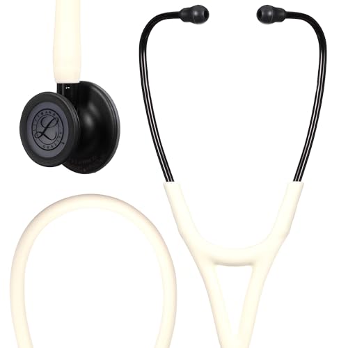 3M Littmann Cardiology IV Diagnostic Stethoscope  6201  More Than 2X as Loud  Weighs Less  Stainless Steel Black Finish Chestpiece  27 Blue Stem  Black Tube and Headset