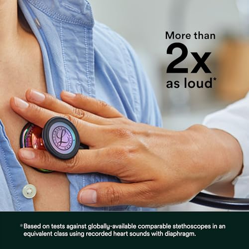 3M Littmann Cardiology IV Diagnostic Stethoscope  6152  More Than 2X as Loud  Weighs Less  Stainless Steel Chestpiece  27 Black Tube