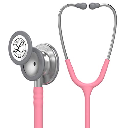 3M Littmann Classic III Monitoring Stethoscope  5633  More Than 2X as Loud  Weighs Less  Stainless Steel Chestpiece  27 Pearl Pink Tube