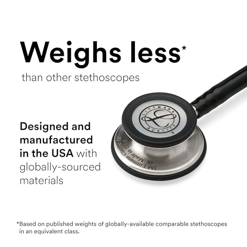 3M Littmann Classic III Monitoring Stethoscope  5633  More Than 2X as Loud  Weighs Less  Stainless Steel Chestpiece  27 Pearl Pink Tube