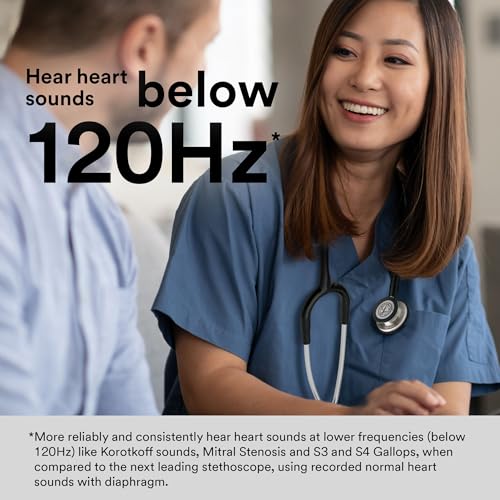 3M Littmann Classic III - Estetoscopio de monitoreo, acabado arco iris, tubo color azul caribeño, 27 pulgadas, 5807