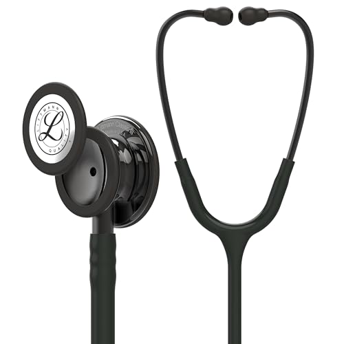 3M Littmann Classic III - Estetoscopio de monitoreo, acabado color humo, tubo negro, 27 pulgadas, 5811