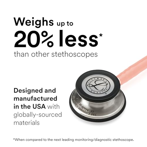 3M Littmann Classic III Monitoring Stethoscope  5620  More Than 2X as Loud  Weighs Less  Stainless Steel Chestpiece  27 Black Tube