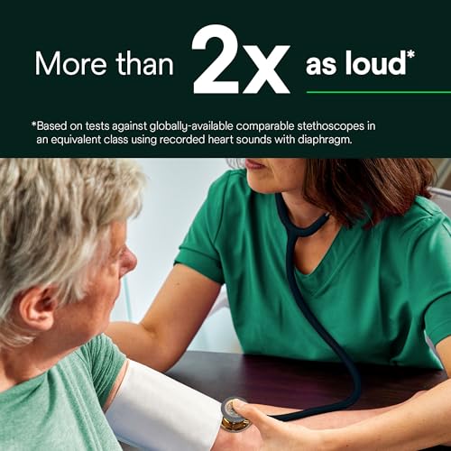 3M Littmann Classic III Monitoring Stethoscope  5870  More Than 2X as Loud  Weighs Less  Stainless Steel Rainbow Finish Chestpiece  27 Black Tube  Stem and Headset