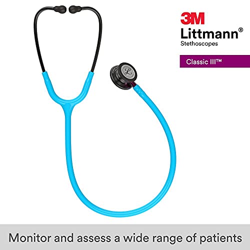 3M Littmann Classic III Monitoring Stethoscope  5811  More Than 2X as Loud  Weighs Less  Stainless Steel Smoke Finish Chestpiece  27 Black Tube  Smoke Stem  and Headset