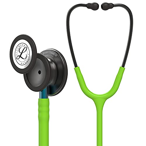 3M Littmann Classic III Monitoring Stethoscope  5870  More Than 2X as Loud  Weighs Less  Stainless Steel Rainbow Finish Chestpiece  27 Black Tube  Stem and Headset