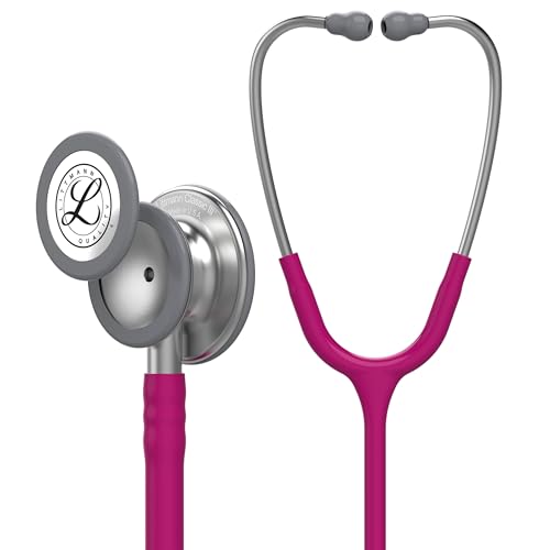 3M Littmann Classic III Monitoring Stethoscope  5648  More Than 2X as Loud  Weighs Less  Stainless Steel Chestpiece  27 Raspberry Tube