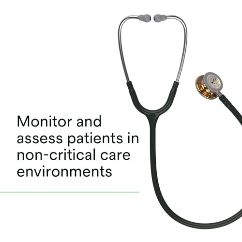 3M Littmann Classic III Monitoring Stethoscope  5646  Limited Edition  More Than 2X as Loud   Weighs Less    Stainless Steel High Polish Copper Chestpiece  27 Black Tube