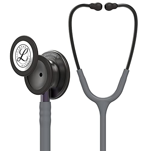 3M Littmann Classic III Monitoring Stethoscope  5811  More Than 2X as Loud  Weighs Less  Stainless Steel Smoke Finish Chestpiece  27 Black Tube  Smoke Stem  and Headset