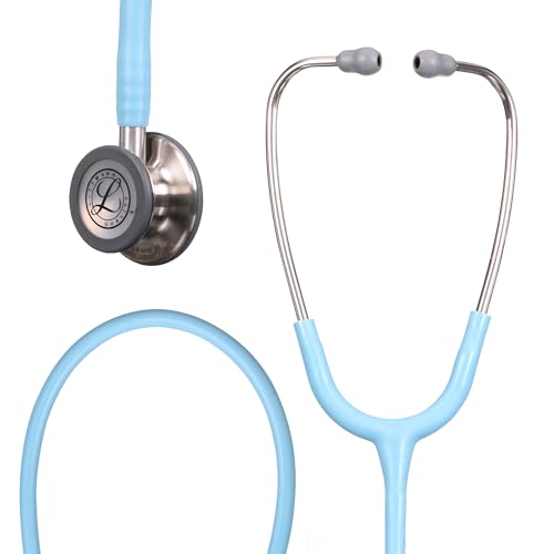 3M Littmann Classic III Monitoring Stethoscope  5623  More Than 2X as Loud  Weighs Less  Stainless Steel Chestpiece  27 Caribbean Blue Tube