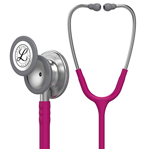 3M Littmann Classic III - Estetoscopio de monitoreo, 5831, más de 2 veces más fuerte, pesa menos, diafragma de acero inoxidable, tubo ciruela de 27 pulgadas