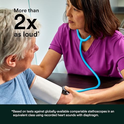 3M Littmann Classic III - Estetoscopio 5648C, tubo con acabado satinado de frambuesa de 27 pulgadas para mayor comodidad, flexibilidad y limpieza, pieza torácica de acero inoxidable, más de 2 veces