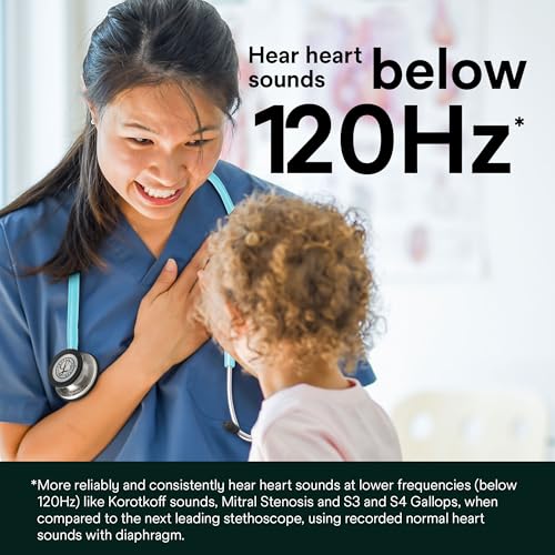 3M Littmann Classic III - Estetoscopio 5648C, tubo con acabado satinado de frambuesa de 27 pulgadas para mayor comodidad, flexibilidad y limpieza, pieza torácica de acero inoxidable, más de 2 veces