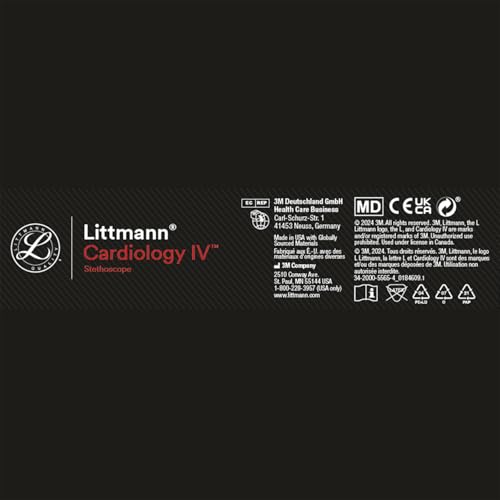 3M Littmann Classic III - Estetoscopio 5648C, tubo con acabado satinado de frambuesa de 27 pulgadas para mayor comodidad, flexibilidad y limpieza, pieza torácica de acero inoxidable, más de 2 veces