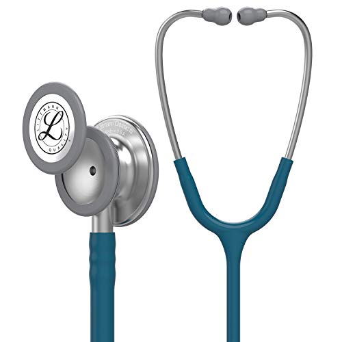 3M Littmann Classic III - Estetoscopio 5648C, tubo con acabado satinado de frambuesa de 27 pulgadas para mayor comodidad, flexibilidad y limpieza, pieza torácica de acero inoxidable, más de 2 veces