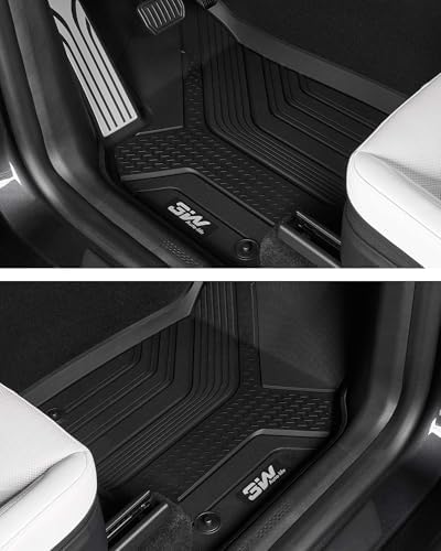 3W Floor Mats Fit for Tesla New Model Y 2025 2026 Juniper  TPE All Weather Custom Fit Floor Liner for Juniper Model Y Accessories 1st and 2nd Row Car Mats Easy Clean  Vigormold 