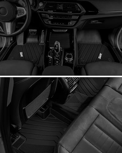 3W Tesla Model Y Juniper Floor Mats  Front Rear Cargo Liner & Seatback Protector  Custom Fit 2025 2026 Model Y Acecessories  TPE All Weather Odorless Non Slip  Black