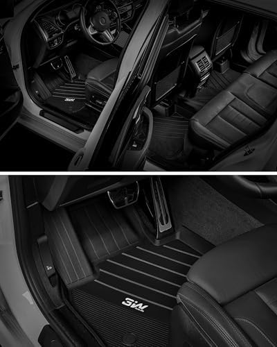 3W Tesla Model Y Juniper Floor Mats  Front Rear Cargo Liner & Seatback Protector  Custom Fit 2025 2026 Model Y Acecessories  TPE All Weather Odorless Non Slip  Black