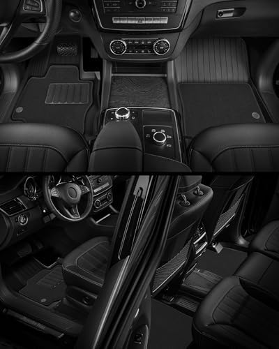 3W Tesla Model Y Juniper Floor Mats  Front Rear Cargo Liner & Seatback Protector  Custom Fit 2025 2026 Model Y Acecessories  TPE All Weather Odorless Non Slip  Black