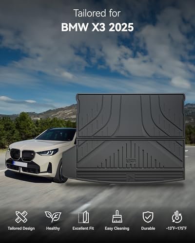 3W Tesla Model Y Juniper Floor Mats  Front Rear Cargo Liner & Seatback Protector  Custom Fit 2025 2026 Model Y Acecessories  TPE All Weather Odorless Non Slip  Black