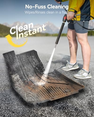 3W Tesla Model Y Juniper Floor Mats  Front Rear Cargo Liner & Seatback Protector  Custom Fit 2025 2026 Model Y Acecessories  TPE All Weather Odorless Non Slip  Black